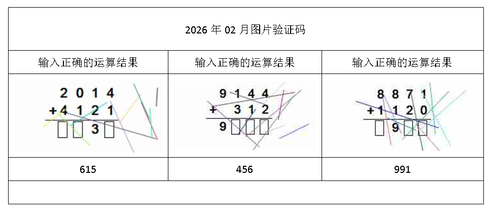 2026年02月验证码
